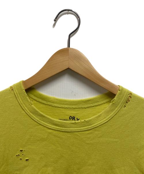 holiday（ホリデー）holiday (ホリデー) SUPER FINE DRY DAMAGE L/S T-SHIRT イエロー サイズ:XLの古着・服飾アイテム