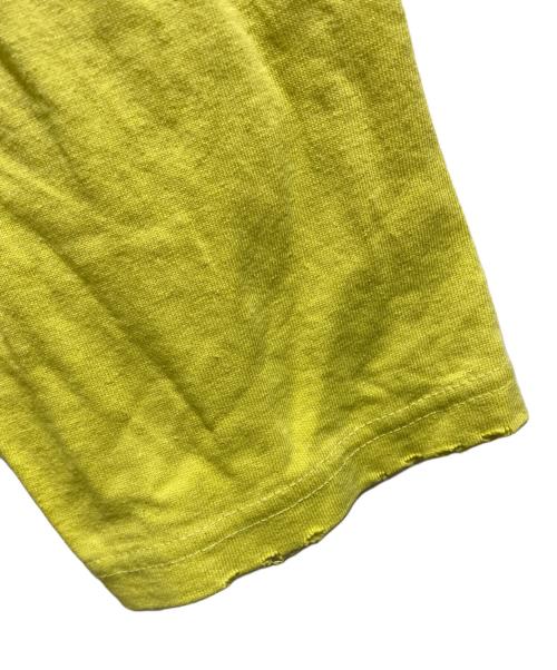 holiday（ホリデー）holiday (ホリデー) SUPER FINE DRY DAMAGE L/S T-SHIRT イエロー サイズ:XLの古着・服飾アイテム