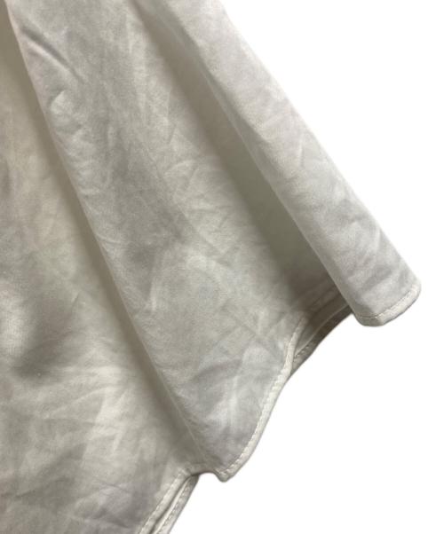 UNITED ARROWS（ユナイテッドアローズ）UNITED ARROWS (ユナイテッドアローズ) ペプラム フレアスリーブ ブラウス ホワイト サイズ:FREEの古着・服飾アイテム