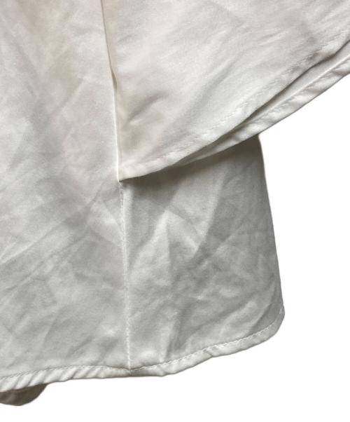 UNITED ARROWS（ユナイテッドアローズ）UNITED ARROWS (ユナイテッドアローズ) ペプラム フレアスリーブ ブラウス ホワイト サイズ:FREEの古着・服飾アイテム