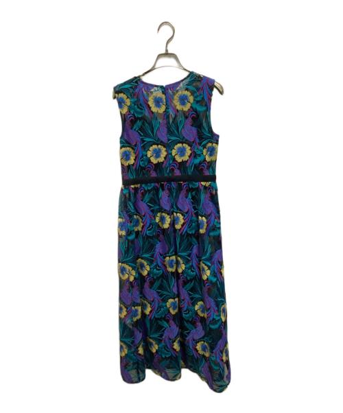 GRACE CONTINENTAL（（グレースコンチネンタル）GRACE CONTINENTAL (（グレースコンチネンタル) ボタニカルパロットワンピース ブルー サイズ:36の古着・服飾アイテム