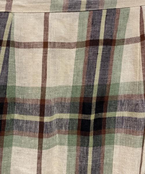 O'NEIL OF DUBLIN（オニールオブダブリン）O'NEIL OF DUBLIN (オニールオブダブリン) リネンラップスカート ベージュ サイズ:34の古着・服飾アイテム