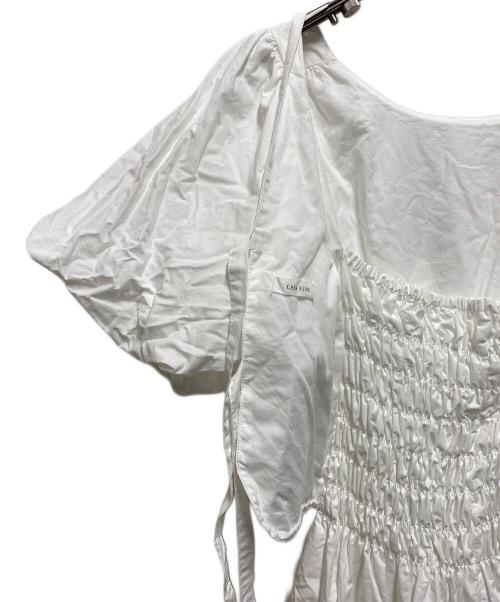 CASA FLINE（カーサフライン）CASA FLINE (カーサフライン) STUDIOUS (ステュディオス) バックオープンIラインドレス ホワイト サイズ:FREEの古着・服飾アイテム