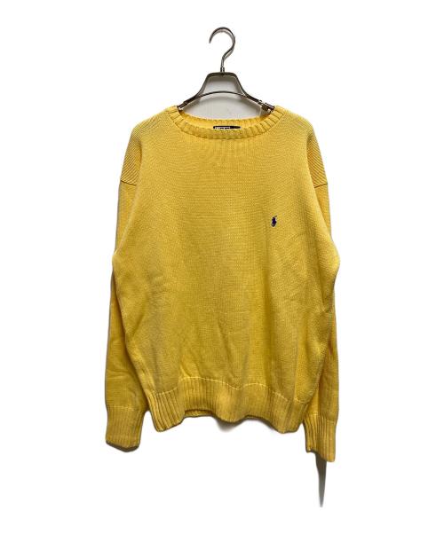 POLO RALPH LAUREN（ポロ・ラルフローレン）POLO RALPH LAUREN (ポロ・ラルフローレン) 90sコットンニット イエロー サイズ:Ｌの古着・服飾アイテム