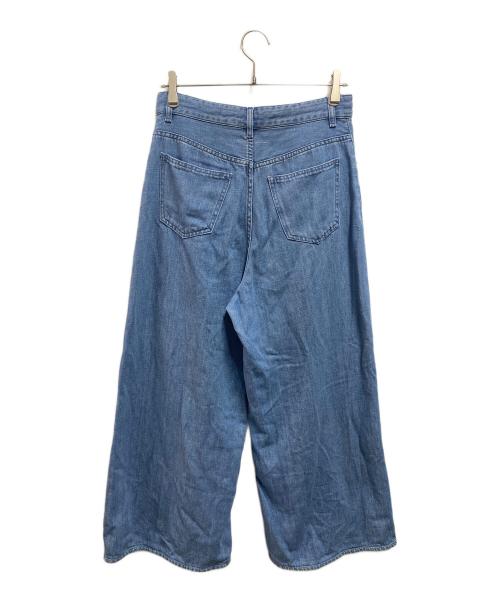 MM6 Maison Margiela（エムエムシックスメゾンマルジェラ）MM6 Maison Margiela (エムエムシックスメゾンマルジェラ) ドローストリング ワイド デニムパンツ インディゴ サイズ:36の古着・服飾アイテム