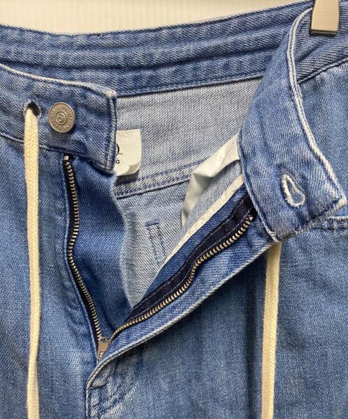 MM6 Maison Margiela（エムエムシックスメゾンマルジェラ）MM6 Maison Margiela (エムエムシックスメゾンマルジェラ) ドローストリング ワイド デニムパンツ インディゴ サイズ:36の古着・服飾アイテム