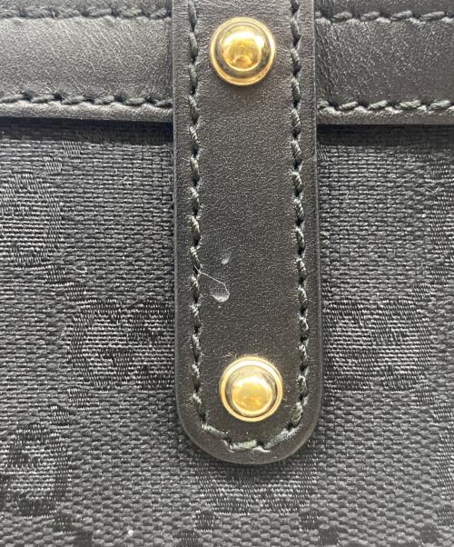 GUCCI（グッチ）GUCCI (グッチ) ポーチ付GGキャンバストート ブラックの古着・服飾アイテム