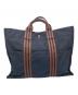 HERMES（エルメス）の古着「フールトゥMM」｜ネイビー×ブラウン