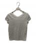 MaxMara (マックスマーラ) ボーダーvネックニット ホワイト サイズ:Ｓ：4000円