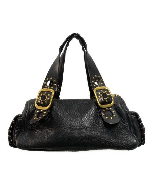 MICHAEL KORS（マイケル・コース）MICHAEL KORS (マイケルコース) スタッズショルダーバッグ ブラックの古着・服飾アイテム