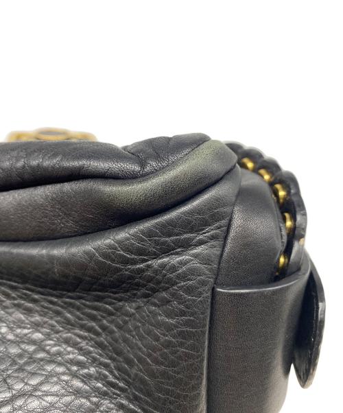 MICHAEL KORS（マイケル・コース）MICHAEL KORS (マイケルコース) スタッズショルダーバッグ ブラックの古着・服飾アイテム