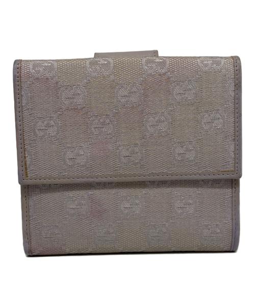 GUCCI（グッチ）GUCCI (グッチ) 2つ折り財布 パープルの古着・服飾アイテム