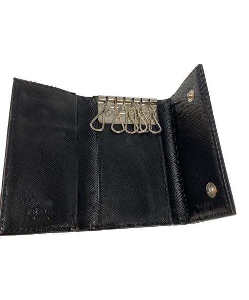 PRADA（プラダ）PRADA (プラダ) DEPOS6連キーケース ブラックの古着・服飾アイテム