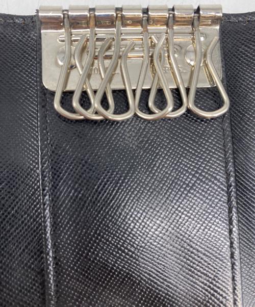 PRADA（プラダ）PRADA (プラダ) DEPOS6連キーケース ブラックの古着・服飾アイテム