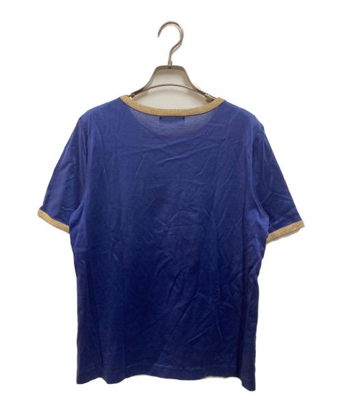 Yves Saint Laurent（イヴサンローラン）Yves Saint Laurent (イヴサンローラン) オールド袖ラインTシャツ ネイビー サイズ:Mの古着・服飾アイテム