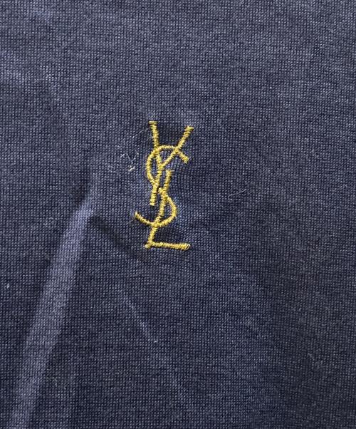 Yves Saint Laurent（イヴサンローラン）Yves Saint Laurent (イヴサンローラン) オールド袖ラインTシャツ ネイビー サイズ:Mの古着・服飾アイテム