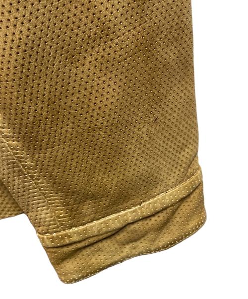 DIESEL（ディーゼル）DIESEL (ディーゼル) L-CLIME パンチングレザージャケット ベージュ サイズ:46の古着・服飾アイテム