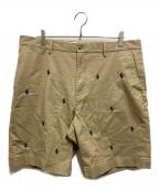 POLO RALPH LAURENポロ・ラルフローレン）の古着「刺繍ハーフパンツ」｜ベージュ