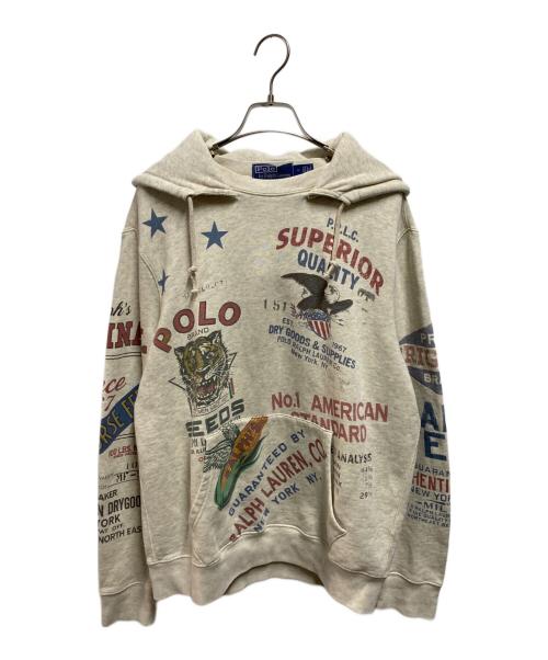 POLO RALPH LAUREN（ポロ・ラルフローレン）POLO RALPH LAUREN (ポロ・ラルフローレン) 後付けフーディー グレー サイズ:Ｍの古着・服飾アイテム