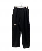 dDdDdDdデー）の古着「WIDE TAPERED SWEAT PANTS」｜ブラック