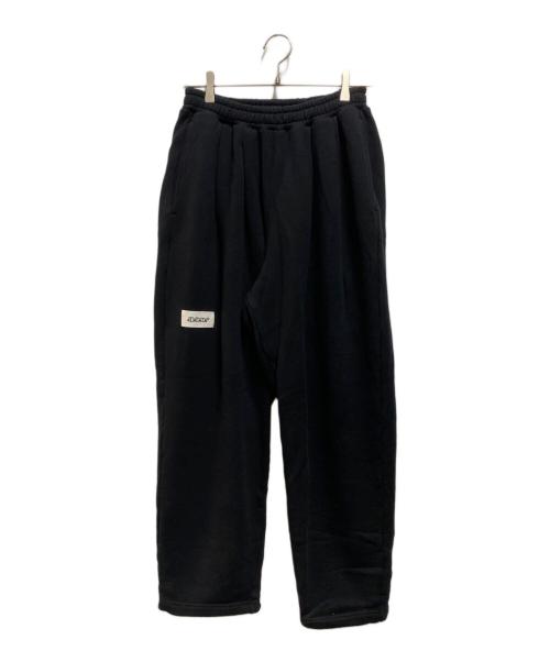 dDdDdDd（デー）dDdDdDd (デー) WIDE TAPERED SWEAT PANTS ブラック サイズ:Sの古着・服飾アイテム