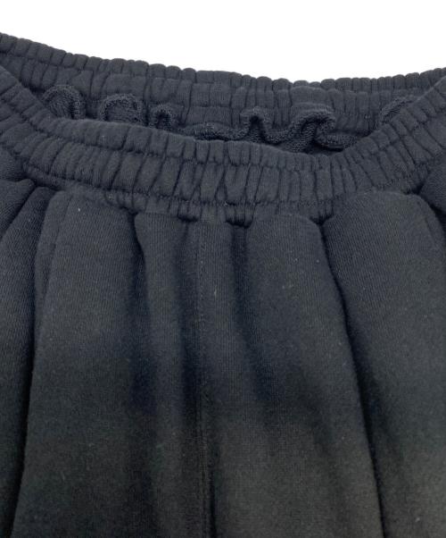 dDdDdDd（デー）dDdDdDd (デー) WIDE TAPERED SWEAT PANTS ブラック サイズ:Sの古着・服飾アイテム