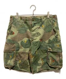 POLO RALPH LAUREN（ポロ・ラルフローレン）の古着「ブラッシュカモカーゴハーフパンツ」｜グリーン