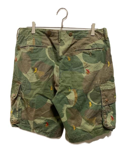POLO RALPH LAUREN（ポロ・ラルフローレン）POLO RALPH LAUREN (ポロ・ラルフローレン) ブラッシュカモカーゴハーフパンツ グリーン サイズ:32の古着・服飾アイテム