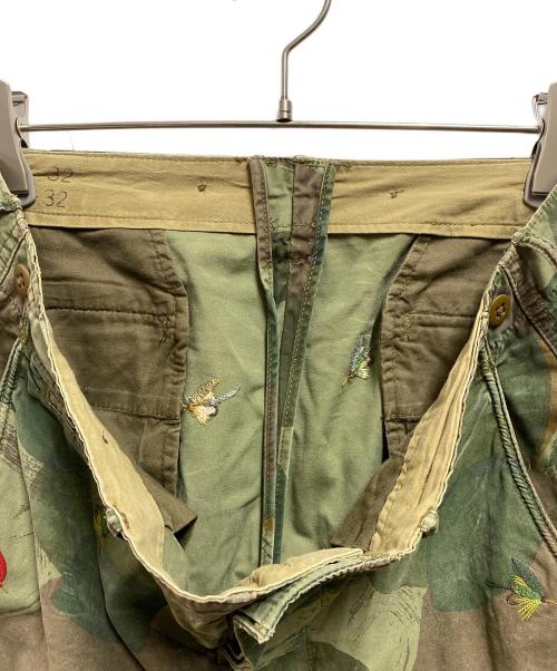 POLO RALPH LAUREN（ポロ・ラルフローレン）POLO RALPH LAUREN (ポロ・ラルフローレン) ブラッシュカモカーゴハーフパンツ グリーン サイズ:32の古着・服飾アイテム