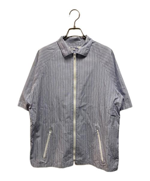 COMME des GARCONS JUNYA WATANABE MAN（コム デ ギャルソン ジュンヤ ワタナベ マン）COMME des GARCONS JUNYA WATANABE MAN (コム デ ギャルソン ジュンヤ ワタナベ マン) ジップシャツ ブルー サイズ:Ｍの古着・服飾アイテム