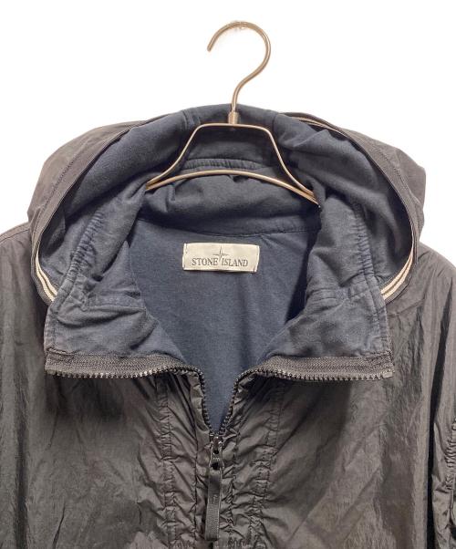 STONE ISLAND（ストーンアイランド）STONE ISLAND (ストーンアイランド) ナイロンフーディージャケット ブラック サイズ:Sの古着・服飾アイテム