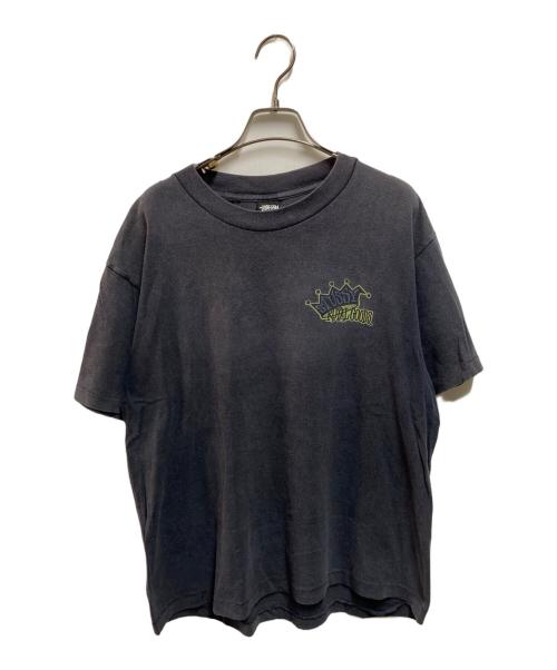 stussy（ステューシー）stussy (ステューシー) 80s~90s royal goodsプリントTシャツ ブラック サイズ:Lの古着・服飾アイテム
