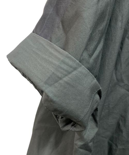 mizuiro-ind（ミズイロインド）mizuiro-ind (ミズイロインド) 切替バンドカラーシャツワンピース ブラック サイズ:FREEの古着・服飾アイテム