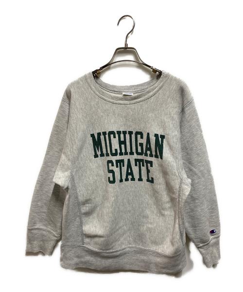 Champion REVERSE WEAVE（チャンピオン リバース ウィーブ）Champion REVERSE WEAVE (チャンピオン リバース ウィーブ) 80sプリントスウェット グレー サイズ:Ｍの古着・服飾アイテム