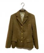 HERMESエルメス）の古着「裏地シルク5Ｂジャケット」｜ブラウン