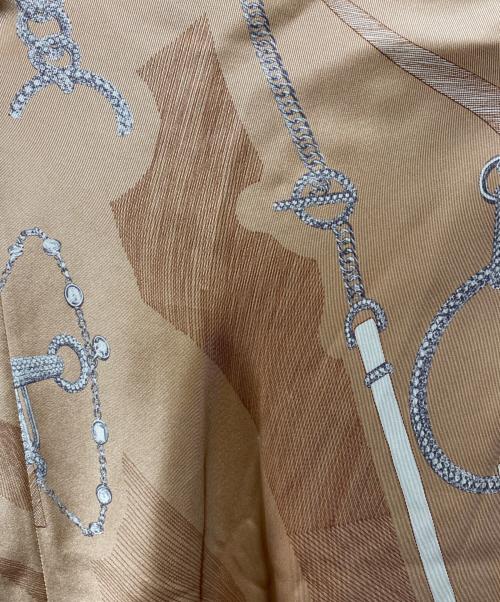 HERMES（エルメス）HERMES (エルメス) シルクスカート ベージュ サイズ:34の古着・服飾アイテム