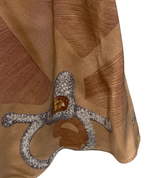HERMES（エルメス）HERMES (エルメス) シルクスカート ベージュ サイズ:34の古着・服飾アイテム