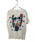 DISNEYディズニー）の古着「ミッキープリントＴシャツ」｜ホワイト