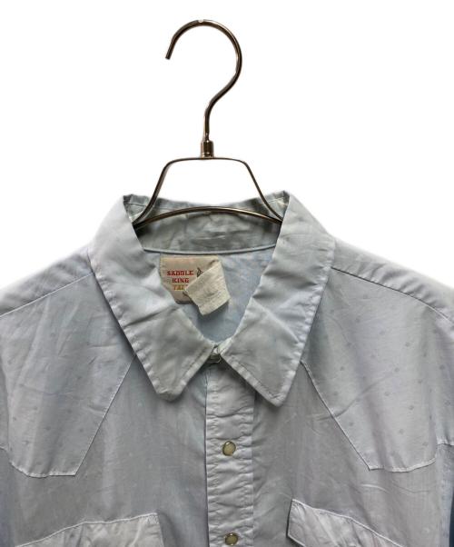 USED（ユーズド）USED (ユーズド) 80’Ｓ ヴィンテージシャツ ブルー サイズ:XLの古着・服飾アイテム