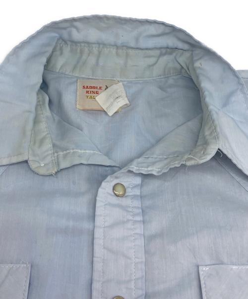 USED（ユーズド）USED (ユーズド) 80’Ｓ ヴィンテージシャツ ブルー サイズ:XLの古着・服飾アイテム