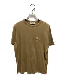maison kitsune（アシッドメゾンキツネ）の古着「CHILLAX FOX PATCH Tシャツ」｜ブラウン