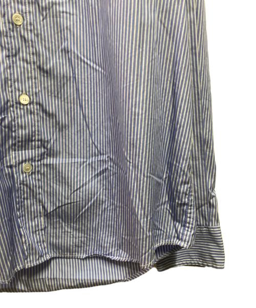 maison kitsune（メゾンキツネ）maison kitsune (メゾンキツネ) ストライプカジュアルシャツ ブルー サイズ:Ｓの古着・服飾アイテム