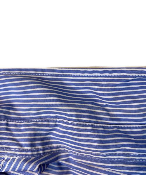 maison kitsune（メゾンキツネ）maison kitsune (メゾンキツネ) ストライプカジュアルシャツ ブルー サイズ:Ｓの古着・服飾アイテム