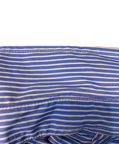 maison kitsune（メゾンキツネ）maison kitsune (メゾンキツネ) ストライプカジュアルシャツ ブルー サイズ:Ｓの古着・服飾アイテム