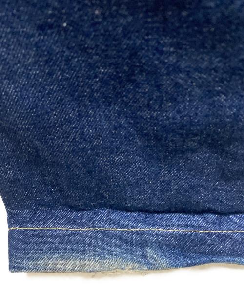 maison kitsune（メゾンキツネ）maison kitsune (メゾンキツネ) ロゴ刺繍デニムパンツ インディゴ サイズ:29の古着・服飾アイテム