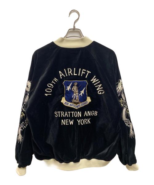 AVIREX（アヴィレックス）AVIREX (アヴィレックス) 別珍スカジャン ブラック サイズ:2ＸＬの古着・服飾アイテム