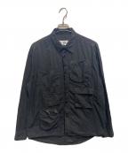MM6 Maison Margielaエムエムシックスメゾンマルジェラ）の古着「ポケットシャツジャケット」｜ブラック