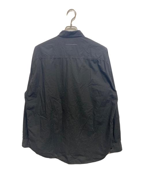 MM6 Maison Margiela（エムエムシックスメゾンマルジェラ）MM6 Maison Margiela (エムエムシックスメゾンマルジェラ) ポケットシャツジャケット ブラック サイズ:48の古着・服飾アイテム