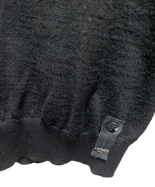 FENDI（フェンディ）FENDI (フェンディ) ズッカ柄ハイネックニット ブラック サイズ:46の古着・服飾アイテム