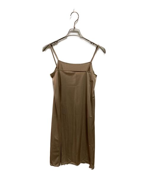UNTITLED（アンタイトル）UNTITLED (アンタイトル) ストライプワンピース UNTITLED ベージュ サイズ:FREEの古着・服飾アイテム